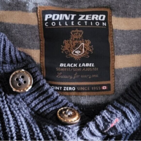 Vintage  Point Zero Cotton men's Sweater Sz Large - Picture 5 of 14